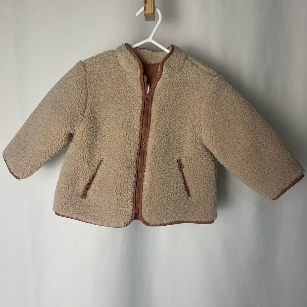 Zara Kids Cream Sherpa Jacket
